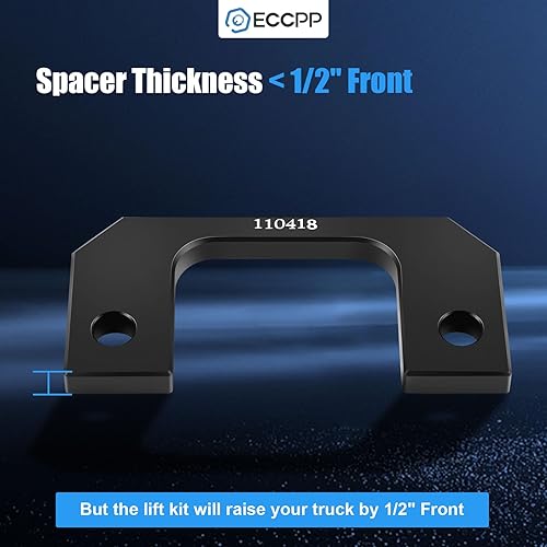 Miniatura 5 de ECCPP Kit de elevación de nivelación delantera de 1/2 pulgada, piezas de repuesto de 0.5 pulgadas, kit de nivelación de elevación de 0.5 pulgadas,