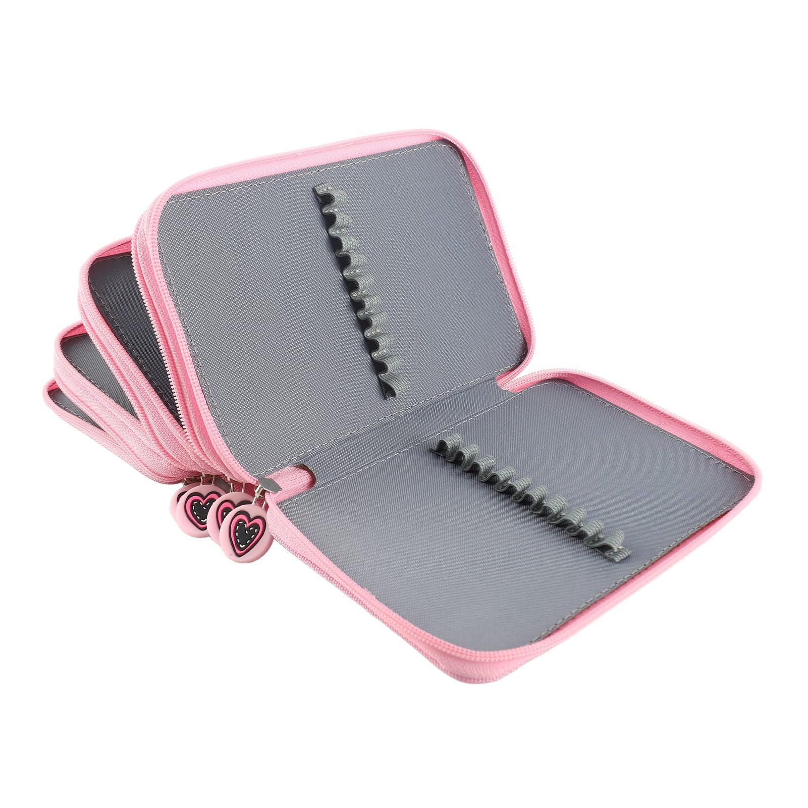Astuccio Portamatite per 72 Matite Portapenne Astuccio Scuola Super Grande 4 Strati Portamatite Caso Utilissimo Astuccio per La Scuola (Senza Matita) - Rosa
