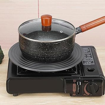 AUEL 24/26/28cm Heat Diffuser Plate Household with Handle for Electric Gas Stove Diameter 28cm