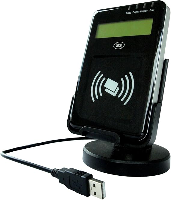 ACR1222L NFC Visual Vantage Reader with NFC Touchless Technology PC-Linked and ISO/IEC 18092 Card Supports ISO14443
