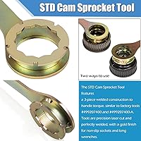 Vista 5 de Kit de herramientas de llave de soporte de piñón de leva de admisión/escape compatible con Subaru AVCS JDM y STD Alternativa a #499207400#499207400-A