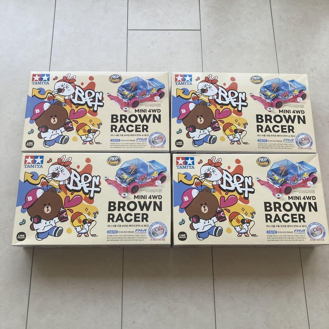 Amazon | 韓国限定4個セット ミニ四駆 ブラウンレーサー BROWN RACER 通販