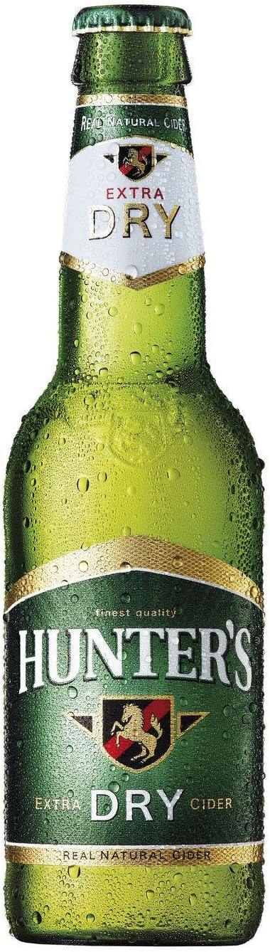 Hunter's Dry Real Cider (6 x 330ml)-Glass Bottles
