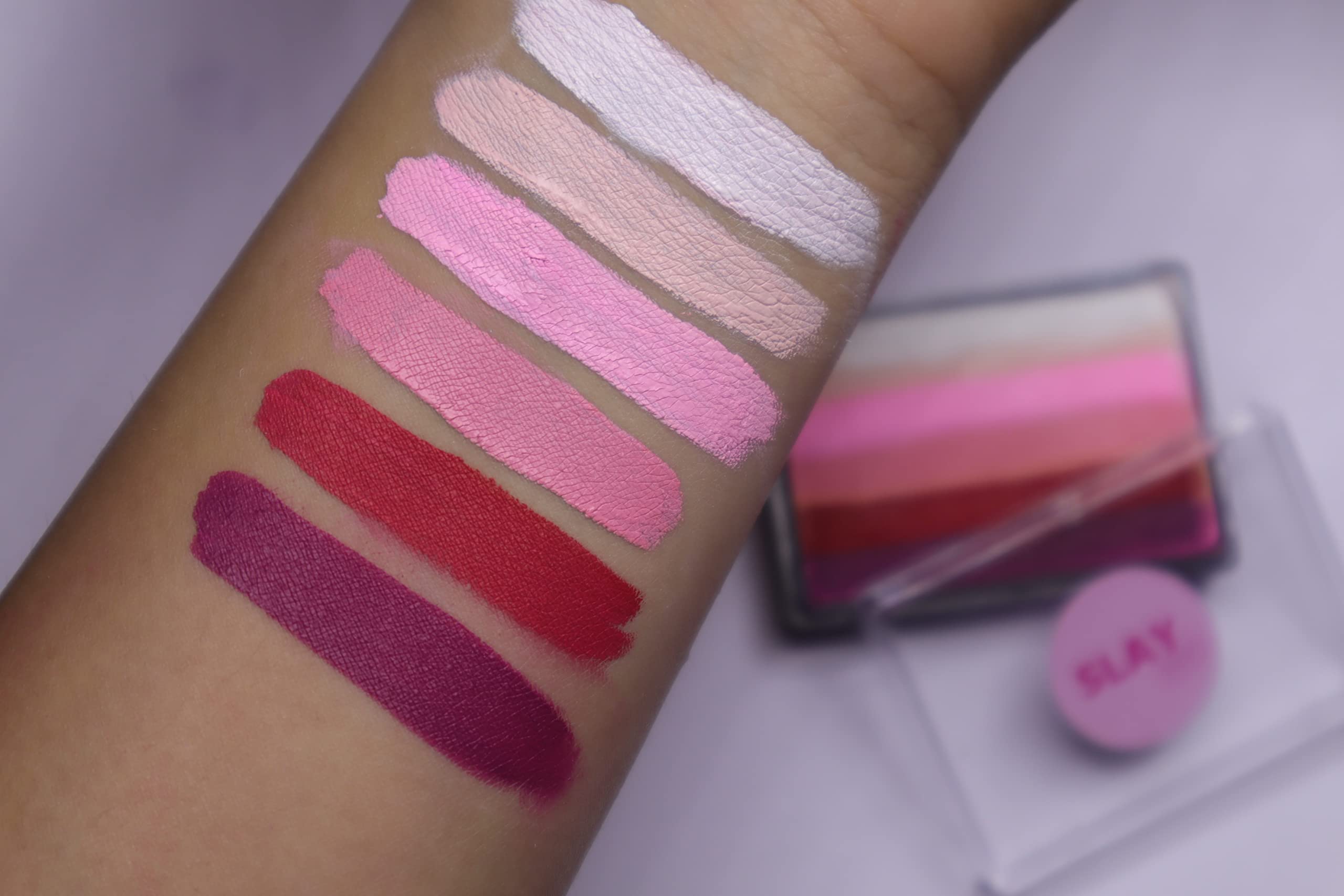 slayishawater activated eyeliner 6 color split hydra liner (Pink)