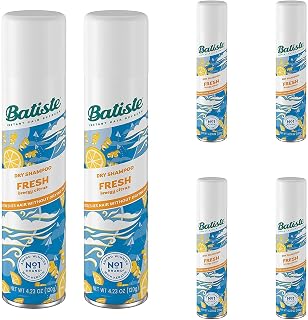 Batiste Dry Shampoo Fresh Citrus Scent, 4.23 oz Pack of 6 - Instant Oil Absorption, No Water Refresh for Dull Hair