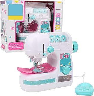 Máquina de costura kit para crianças 26 × 22 × 10 máquina média de tamanho médio pedagógico interessante brinquedo para meninas meninos