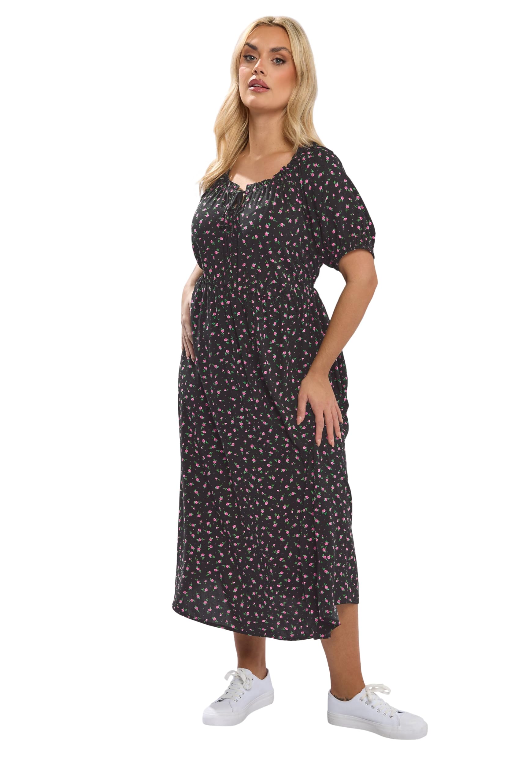 Yours - Women's Midi Dress - Black - Size 22-24
