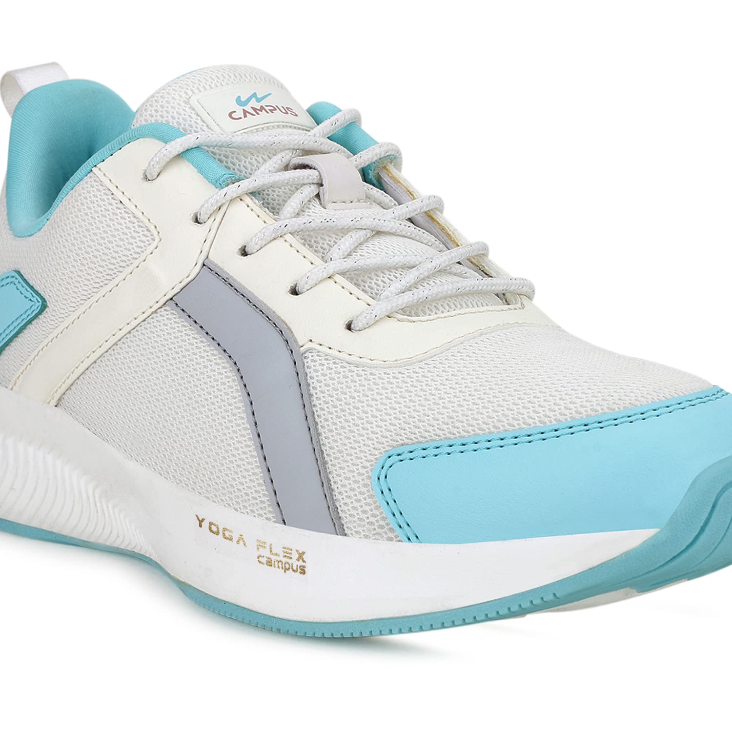 Campus Women's Krystal WHT/L.Gry Walking Shoes - 4UK/India 6L-114 3