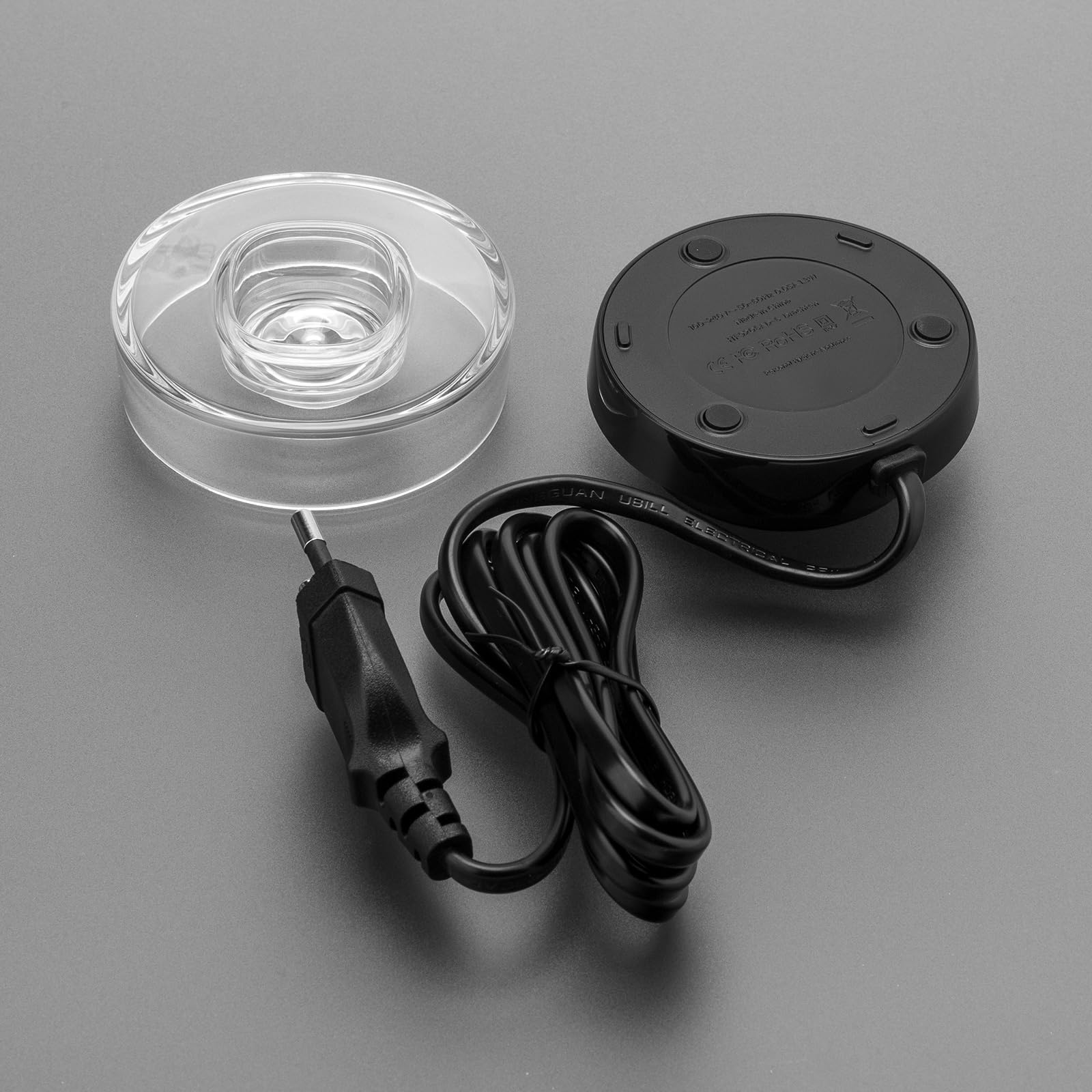 Szklana ładowarka do szczoteczki do zębów Philip Sonic HX9300 HX9900, indukcyjna stacja ładująca, przenośny, wodoszczelny kabel sieciowy, przyjazny dla środowiska ABS, do podróży (czarny)