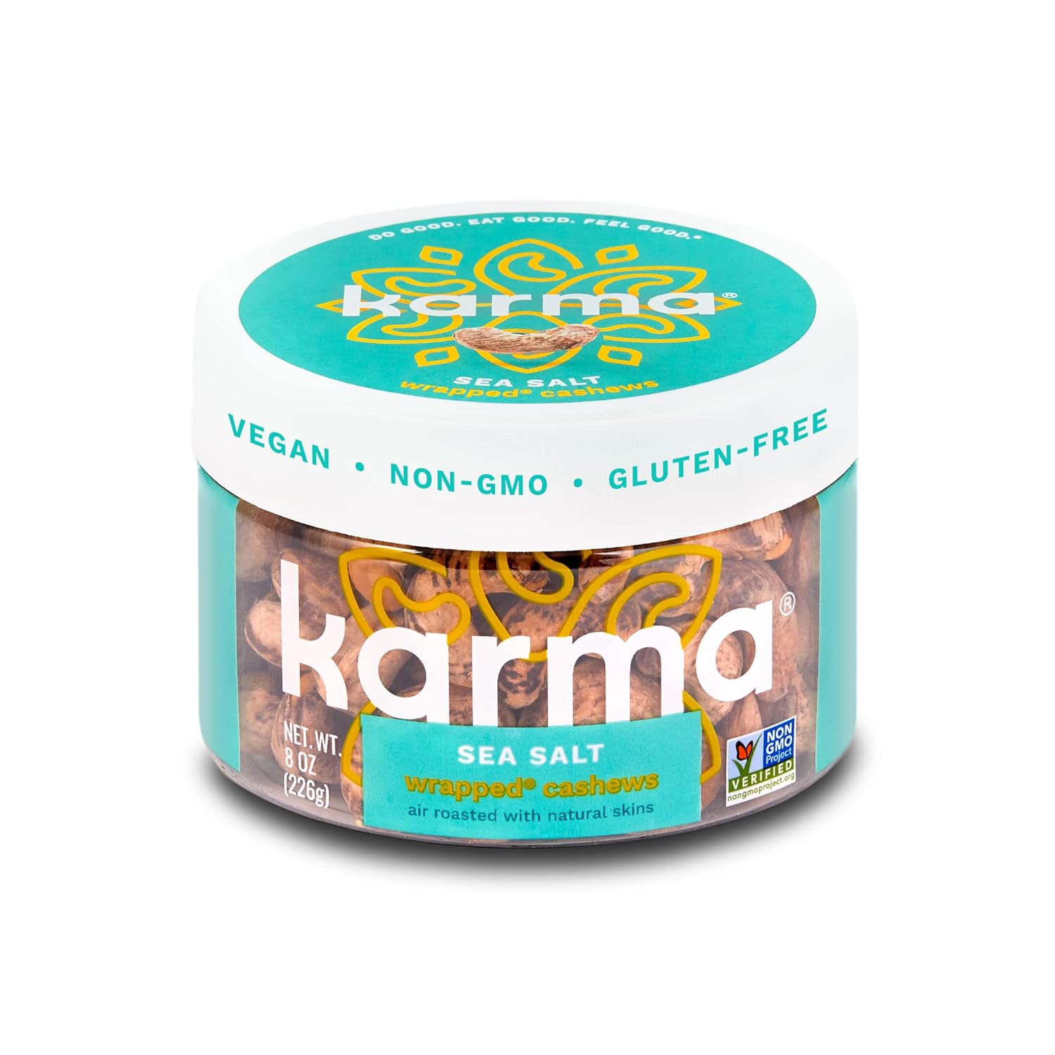 Cocoa Dusted Cashews with Skin by Karma Nuts, Whole, Sweet, Roasted, Vegan, Gluten Free, Low Net Carb, Natural, Everyday Nut Snack, 8oz Jar (Pack of 1) : Grocery & Gourmet Food