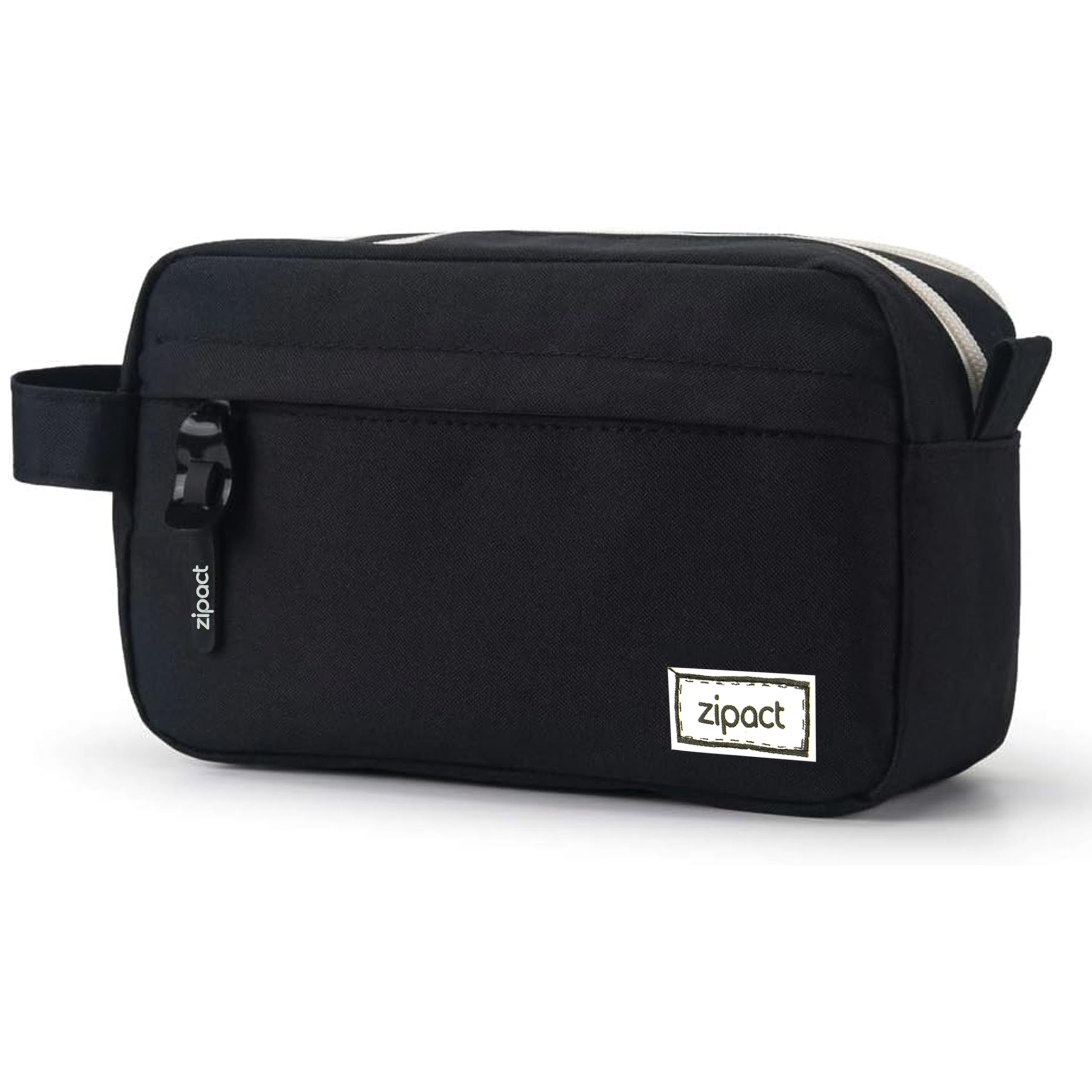 storite Black Canvas Pencil Pouch – Large Capacity Aesthetic Stationery Case for Students, Cute and Stylish Organizer for School, College, and Office Supplies.-picture-22