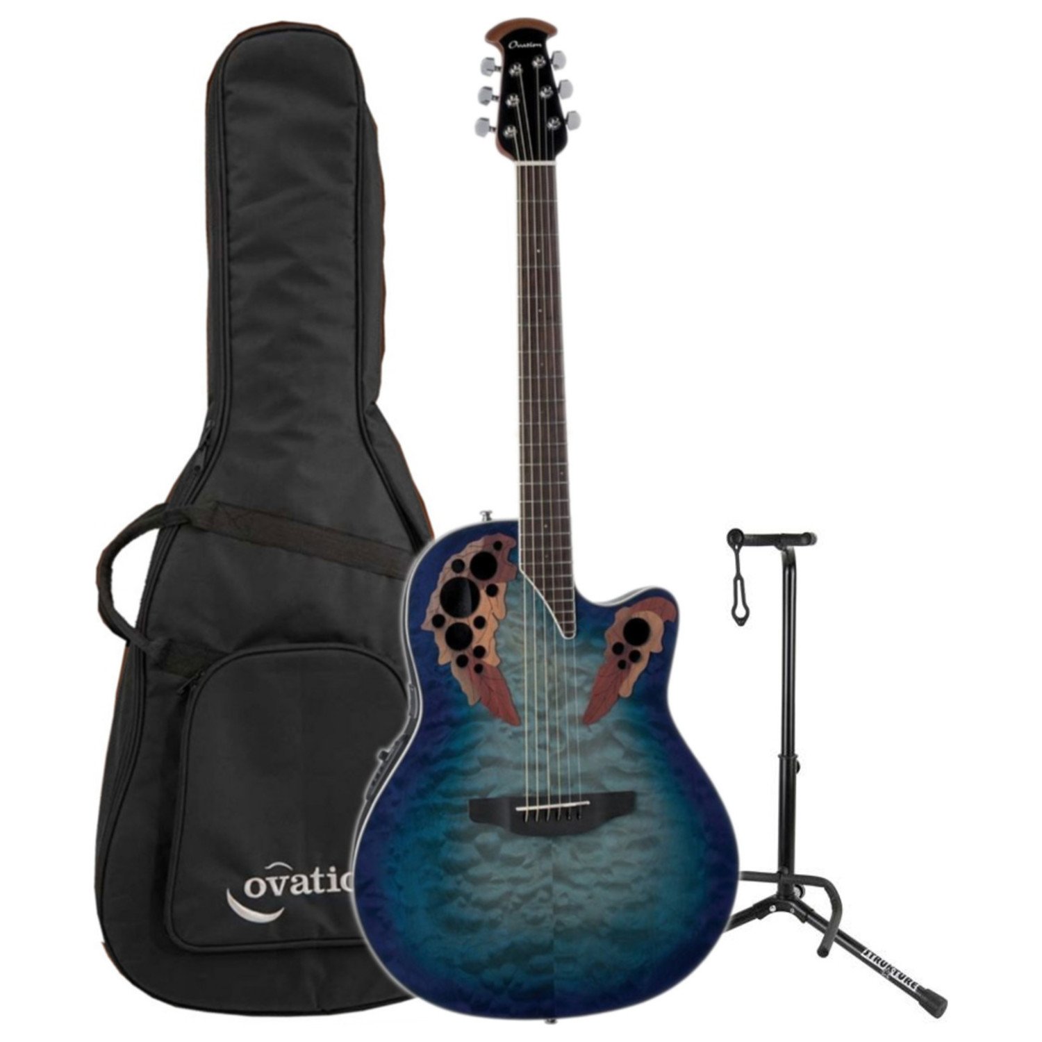 Amazon.com: Ovation CE48P-RG Celebrity Elite Plus Super Shallow
