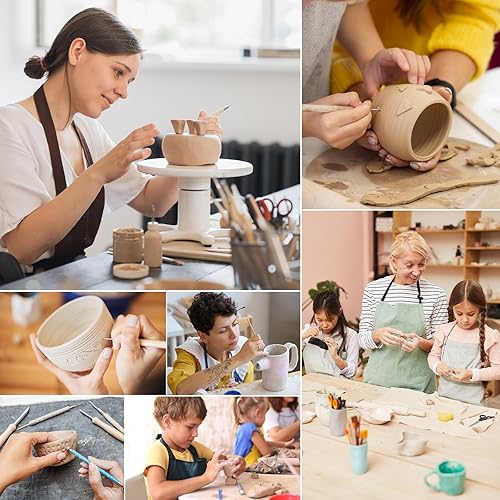 Miniatura 6 de Kit de herramientas de escultura de arcilla de 61 piezas, kit de herramientas de tallado de cerámica de arcilla con herramientas de arcilla de