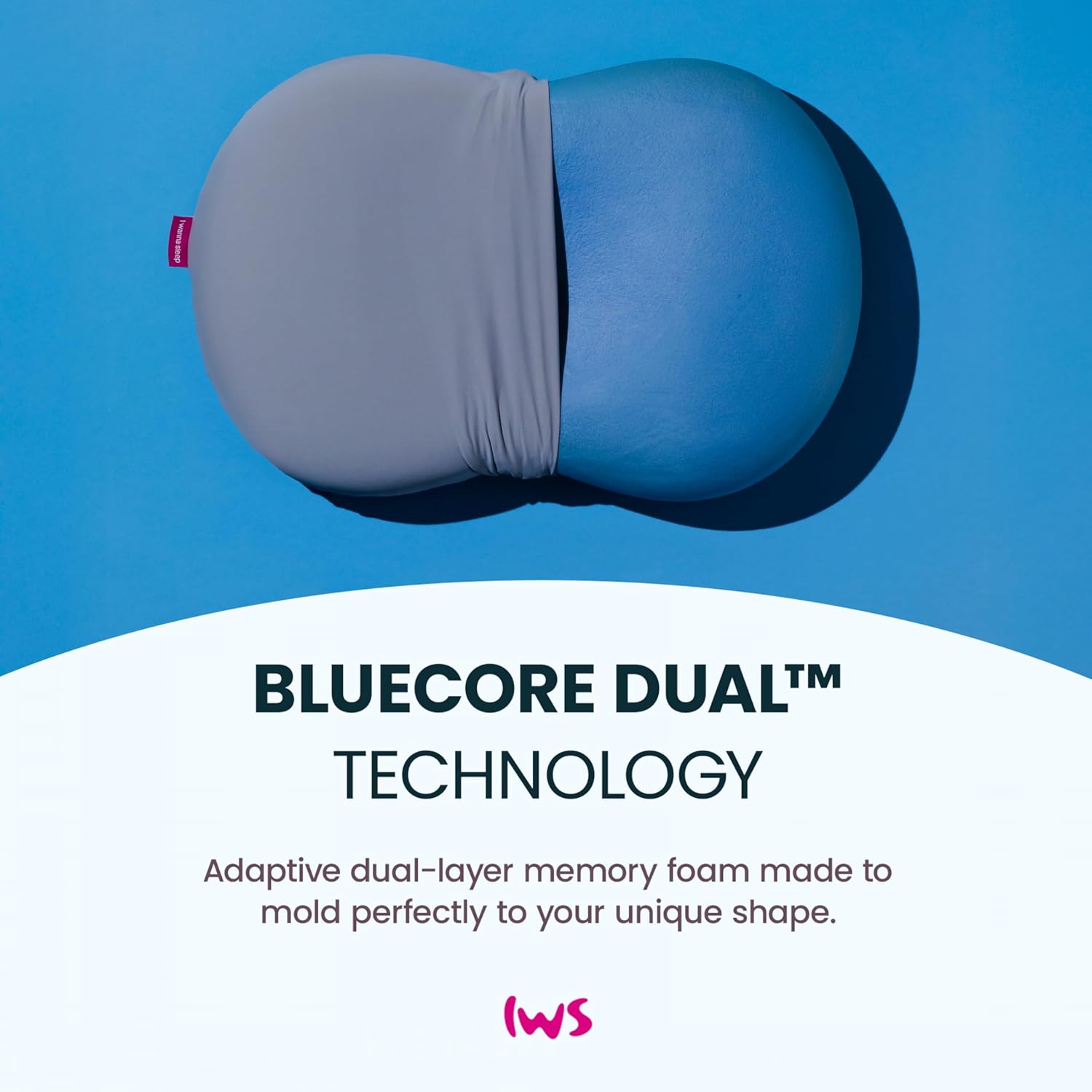 Ergoblu Cervical Memory Foam Neck Pillow – Ergonomic Pillow for Neck Pain Relief, Stomach & Back Sleeper Support, Extra Cooling Pillowcase, Orthopedic Neck & Spine Support