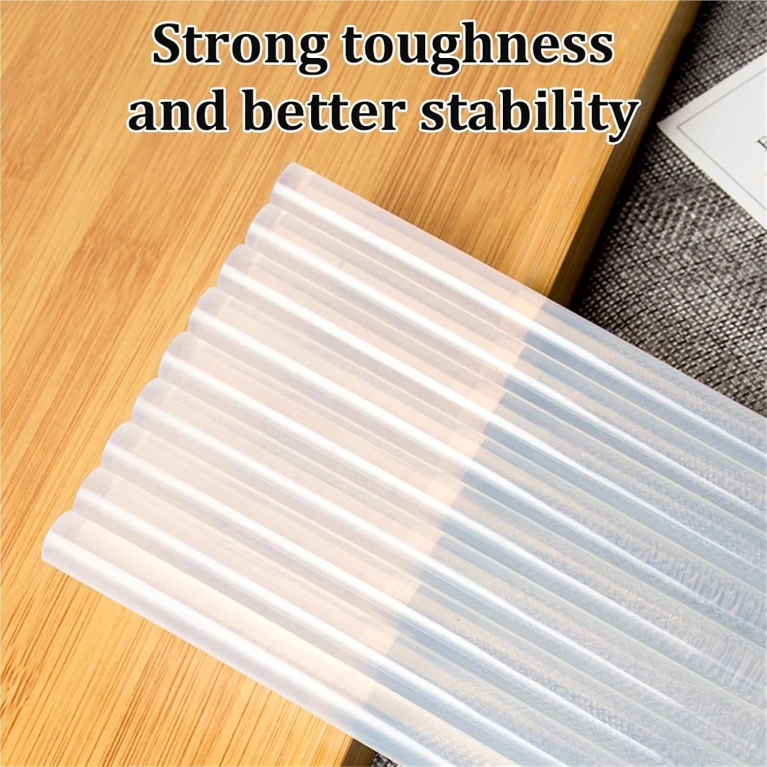 Hot Melt Glue Sticks 80PCS Clear Hot Melt Glue Sticks 7 / 11mm High Temperature Stick Household DIY Tools for Electric Gun(11X150mm)