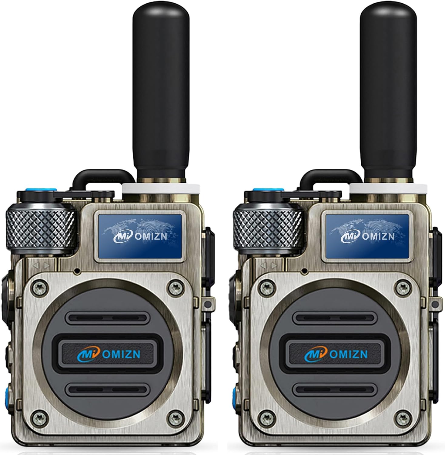 M6 Global Walkie Talkie Unlimited Range, 4G LTE Nationwide PoC Two Way Radios Long Range with Volume Knob AES256, PTT for Adults Security Fleet