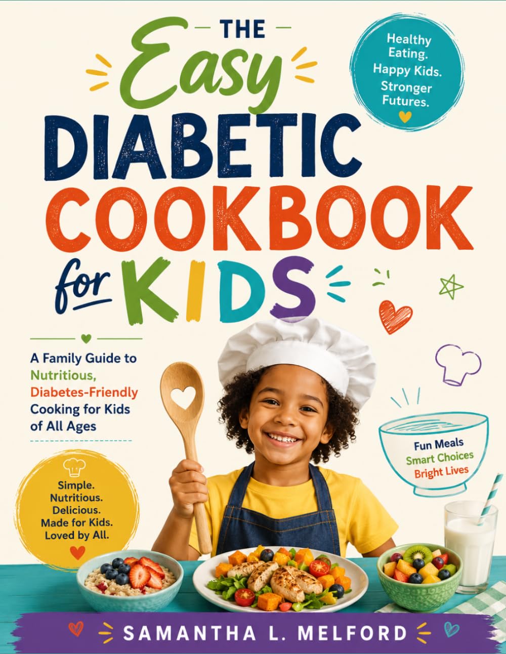 The Easy Diabetic Cookbook for Kids: A Family Guide to Nutritious, Diabetes-Friendly Cooking for Kids of All Ages