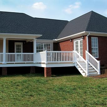 Fypon Premium Complete Post Kit | 38 Height by 4 Outside Width & Depth | White Smooth Texture | 40050438PK