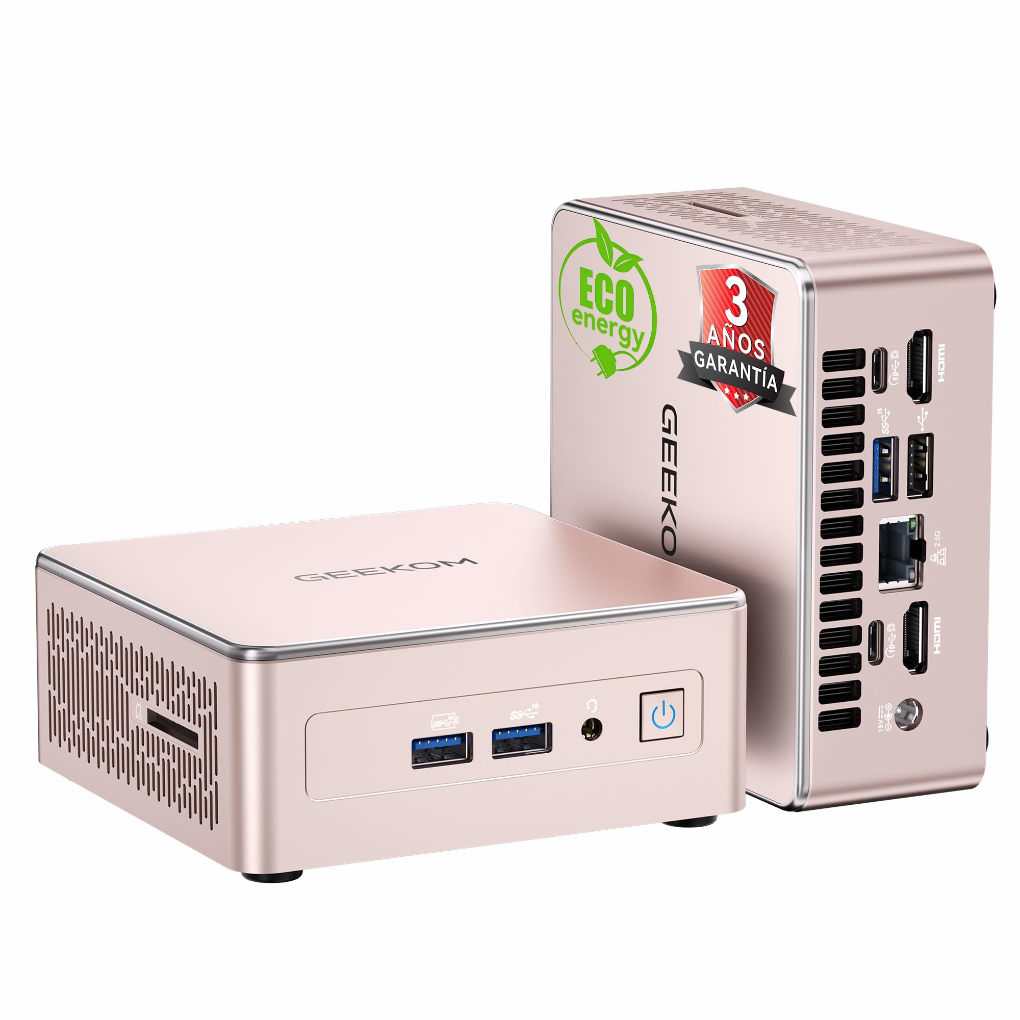 GEEKOM A5 Mini PC (2026) con AMD Ryzen 5 7430U, 16GB RAM (DDR
