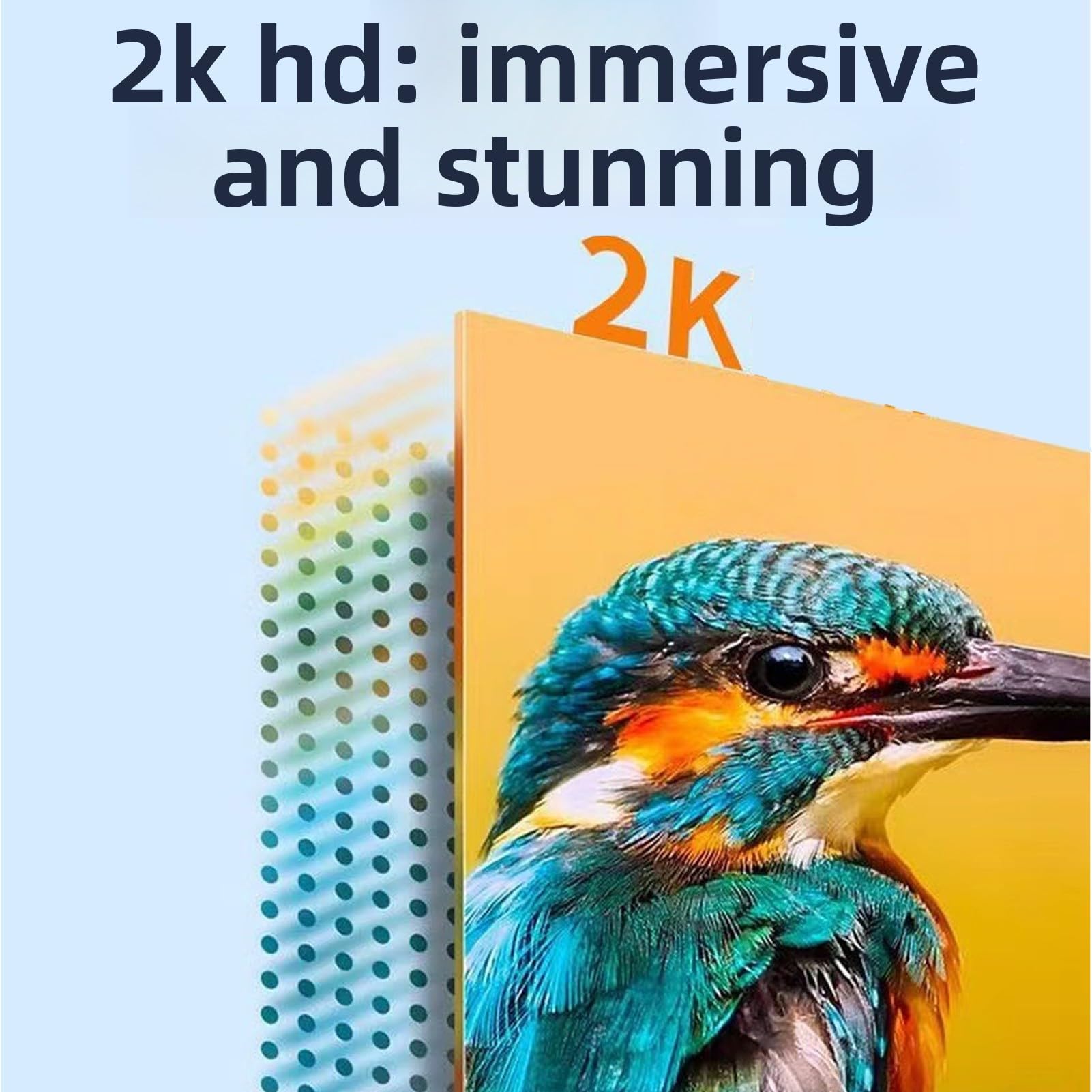 Bezprzewodowy Adapter Wyświetlacza, Kabel do Lustrzanej Kopii Ekranu 1080P Stabilny Transfer w Trybie Plug and Play o Długości 50 M Bez Wi-Fi/aplikacji/Bluetooth, do Komputera,