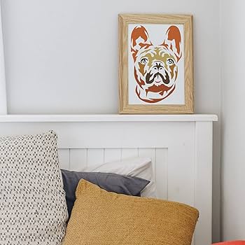 frenchbulldogぺージ Amazon.com : FINGERINSPIRE French Bulldog Stencil 8.3x11