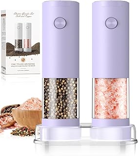 Salt and Pepper Grinder Set Christmas Gifts for Women Automatic Battery ...