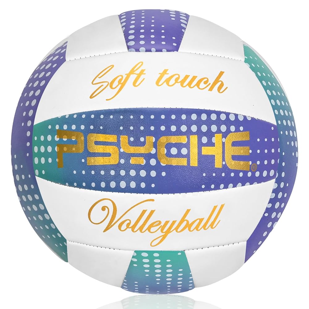 Wisdom Leaves Volleyballs,Soft Volleyball Ball for Indoor Outdoor Beach Park Games Play and Training (Official Size 5)