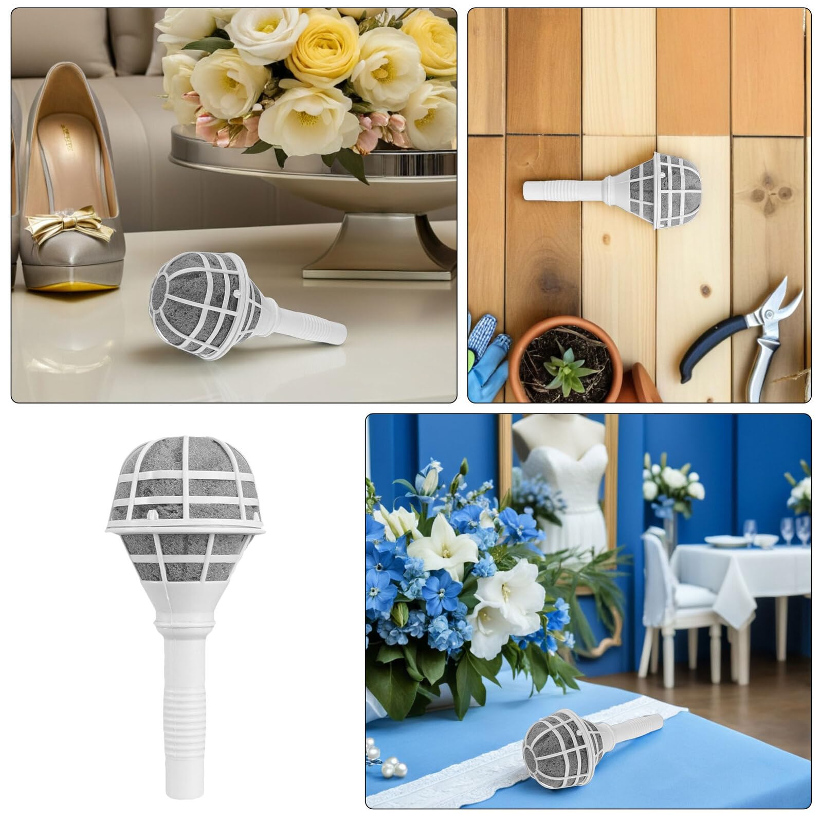 VILLCASE 8piezas Soporte para Novia Asa para Ramos para Decoración de Bodas y Arreglos Florísticos