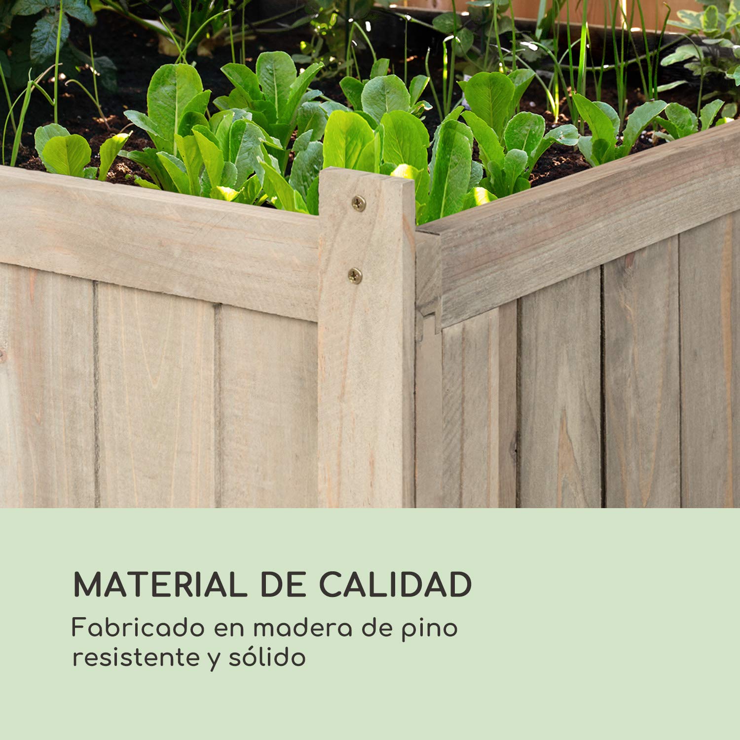 blumfeldt Altiplano Terrado - Macetero Elevado, 120 x 121 x 54 cm ...
