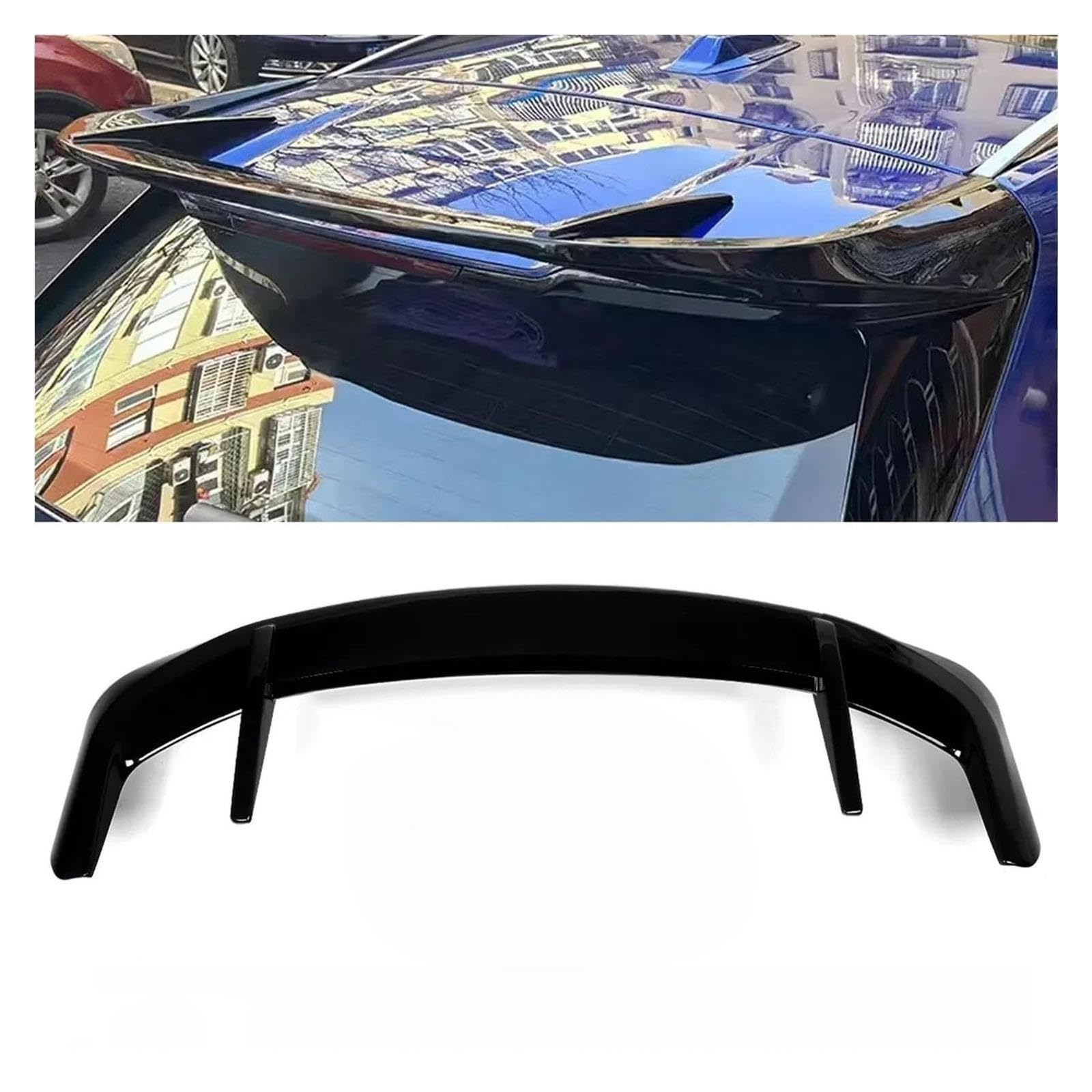 Spoiler Magickit kompatybilny z BMW X3 G01 M40i SUV IX3 2022-2023 tylny zderzak Spoiler dachowy górne skrzydło bagażnika Lip Bodykit(Glossly Black)