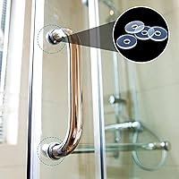 Vista 4 de Zonon 20 arandelas de plástico de 3/4 pulgadas de plástico transparente plano para manijas de puerta de ducha, espaciadores de 1/16 pulgadas