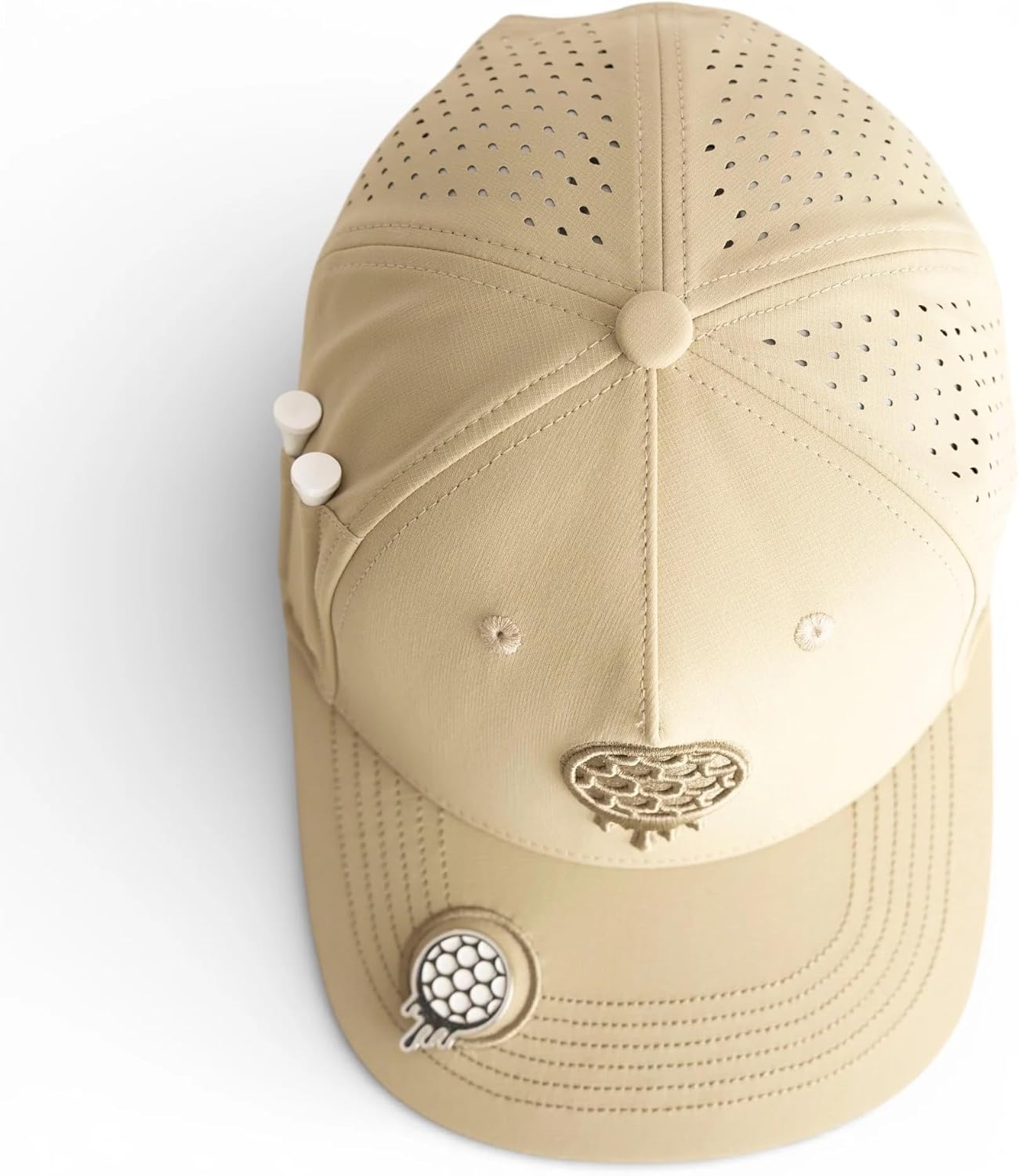 Snapbacks Golf Hats - Tee Holder with Tees & Bill Magnet with Ball Marker - 100% Custom Made