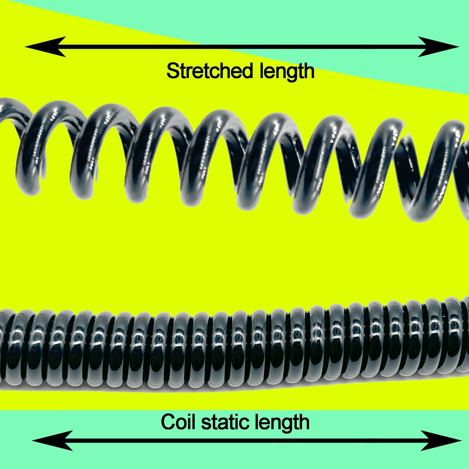 20AWG 12-żyłowy kabel ze sprężyną spiralną, sprężyna spiralna, 0,5 mm², hydrauliczna spirala podnosząca, elektroniczny przedłużacz, elastyczny (stretch 5 metrów)