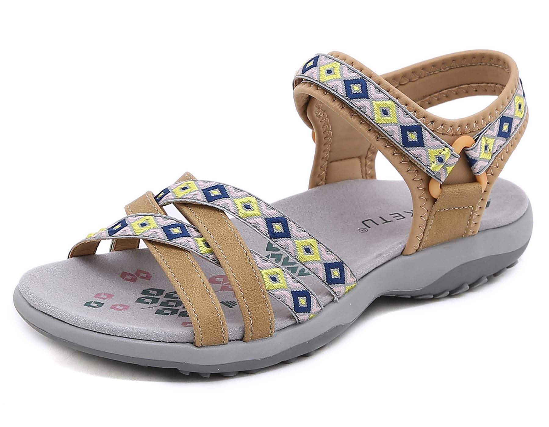 Meik Mangni Sandalias Deportivas Mujer Sandalias de Punta Descubierta Verano Sandalia de Trekking Casuales Antideslizantes Sandalias de Playa Tamaño:36-42 EU