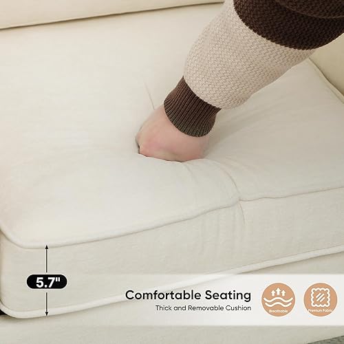 Miniatura 6 de Silla decorativa para sala de estar, silla de lectura moderna de mediados de siglo para dormitorio, sillón tapizado con bolsillos laterales, cómodo