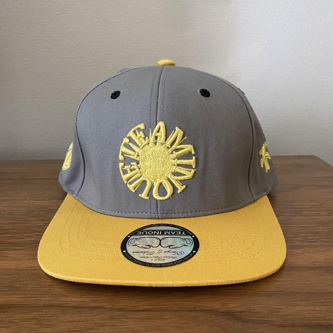 井上尚弥　ボクシング　キャップ　ドネア　WBSS 井上尚弥 キャップ 灰色 黄色 グレー ボクシング WBSS 決勝