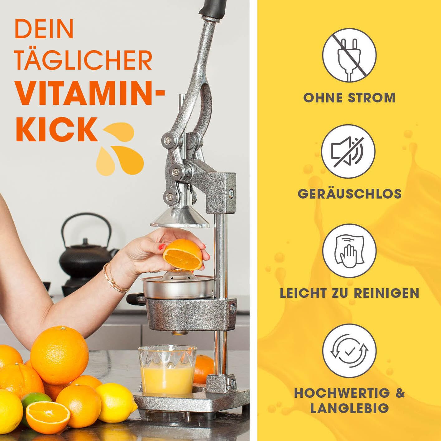 Lumaland Edelstahl Saftpresse – Bild 2