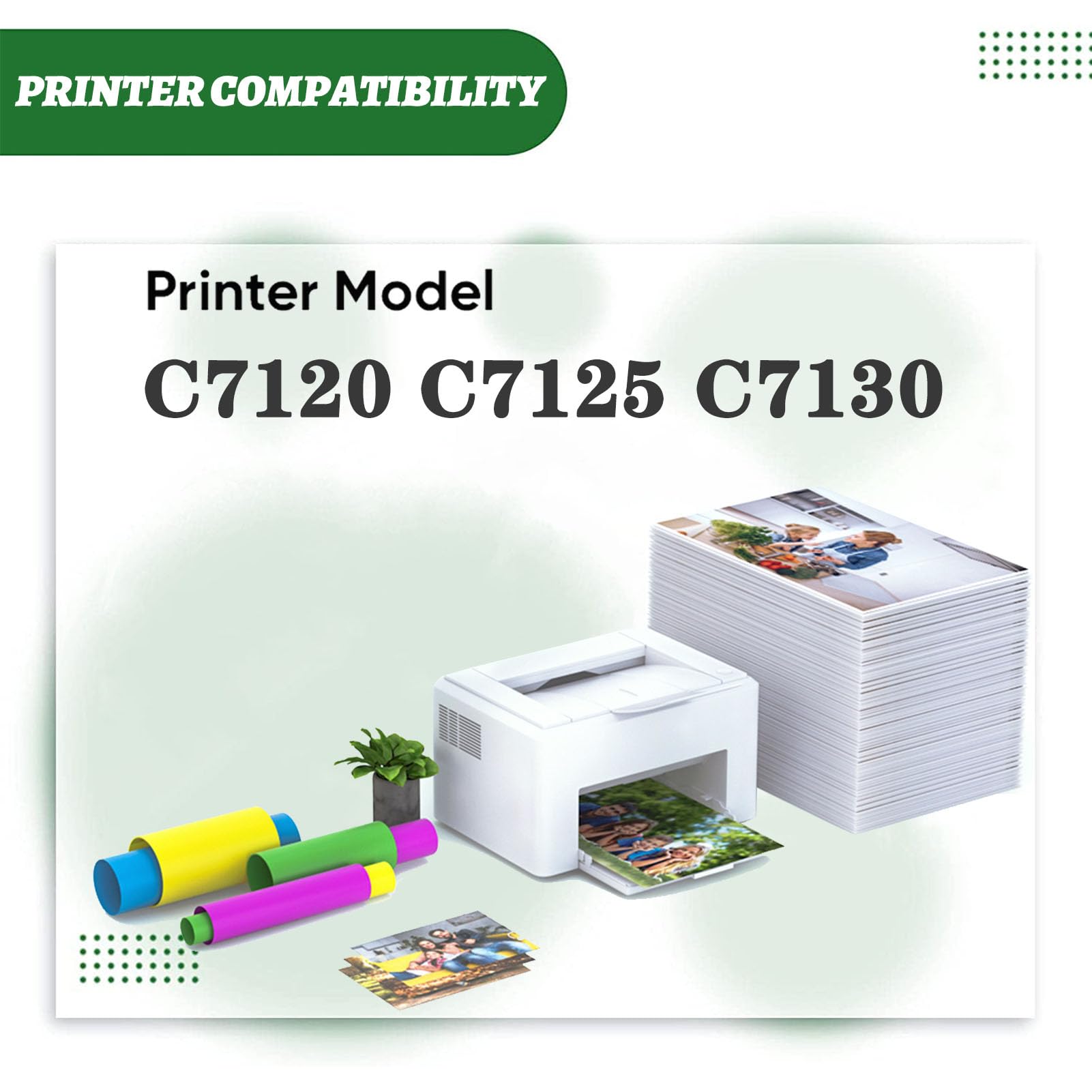 006R01820 006R01821 006R01822 006R01823 Cartuccia toner ad alta capacità compatibile con le stampanti Per Xerox C7120, C7125, C7130 black