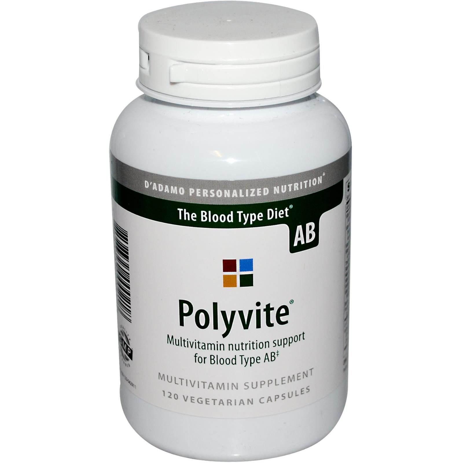 D'Adamo Personalized Nutrition - Polyvite AB 120 vcaps