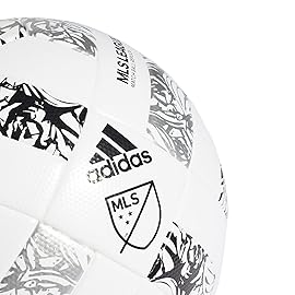 adidas Unisex-Adult MLS League Nativo Ball, White/Silver Metallic/Black, 4