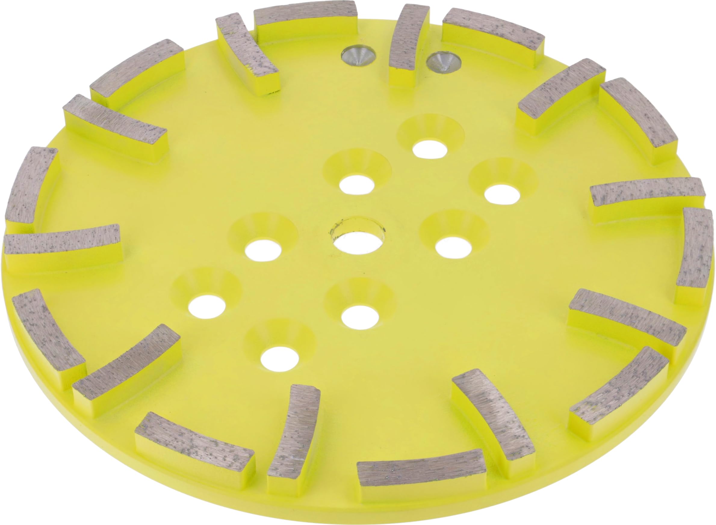 PRODIAMANT Premium Disco abrasivo diamantado 250 mm para lijadora de suelo y monodisco, altura de segmento 10 mm, unión universal, para hormigón
