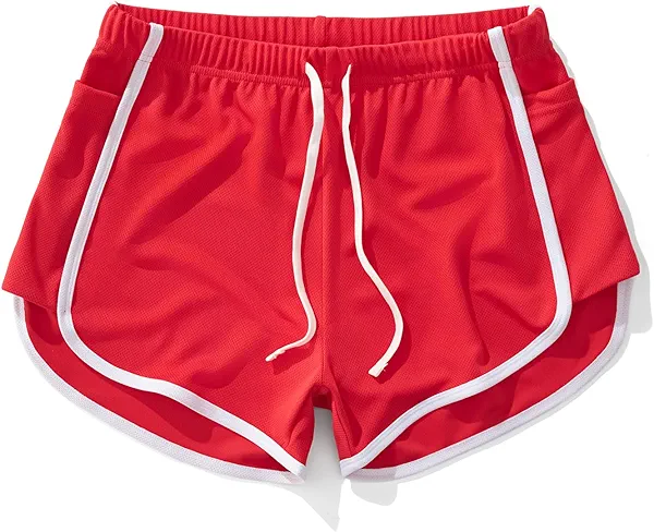 AIMPACT Mens Mesh Shorts 3 Inch Running Gym Athletic Workout Bodybuilding Booty Track Shorts Vintage Fitted Short