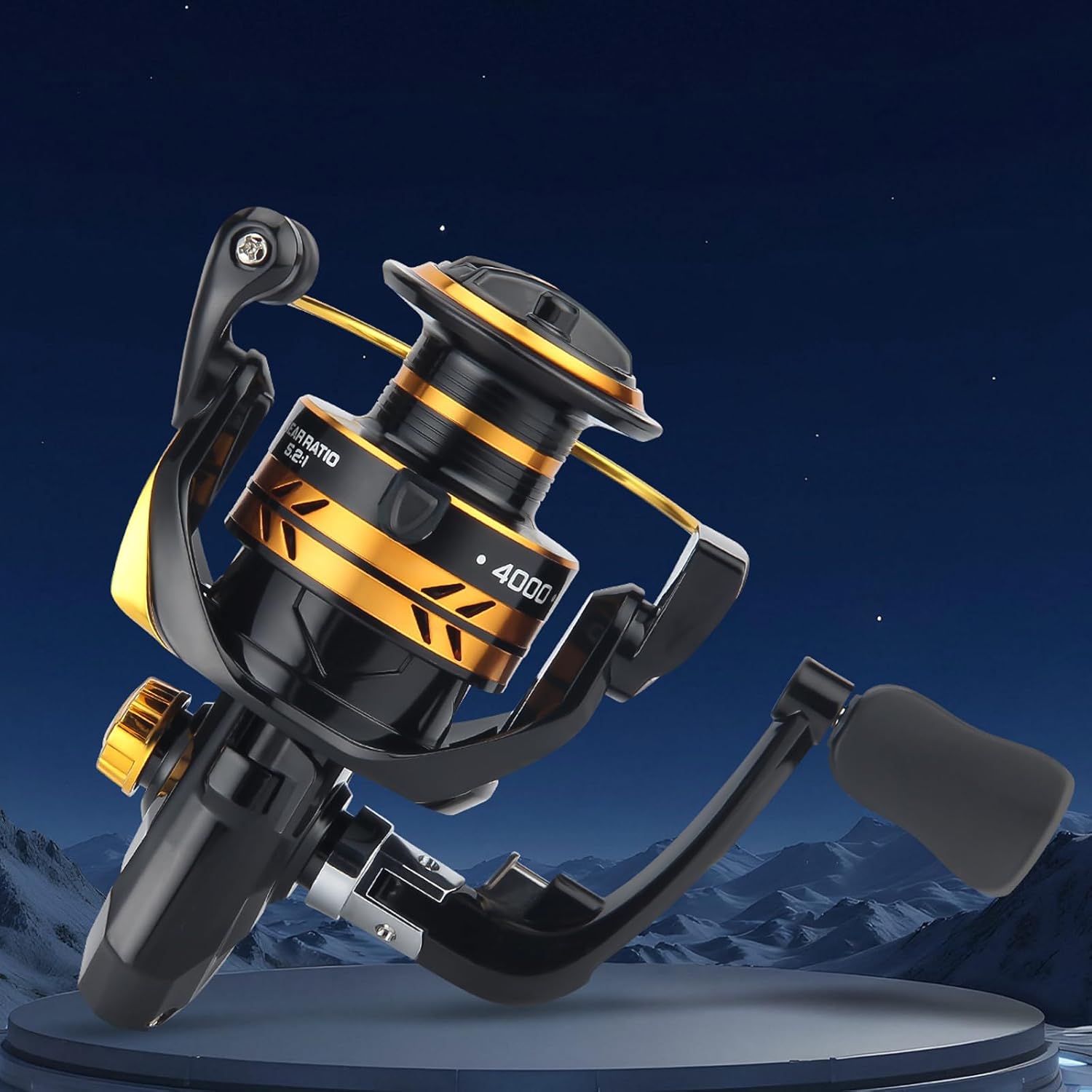 Fishing Reels Saltwater Freshwater Spinning Reel, 1000/2000/3000/4000/5000/6000/7000 Size Up to 26.5Lbs Max Drag, 5.2:1 Gear Ratio, Surf Casting Reel