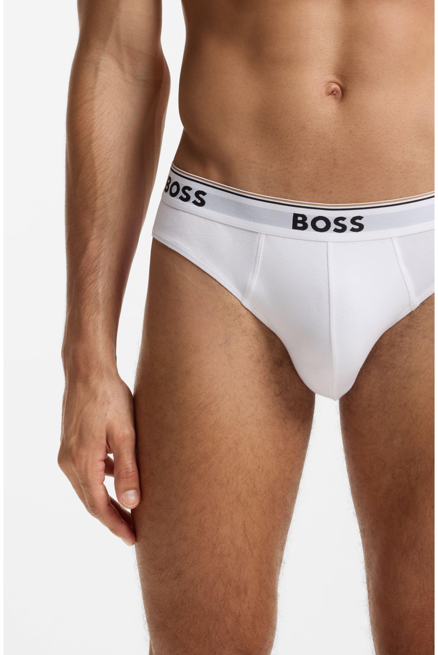 Boss Mężczyźni Power Brief Slipy, White 100, M