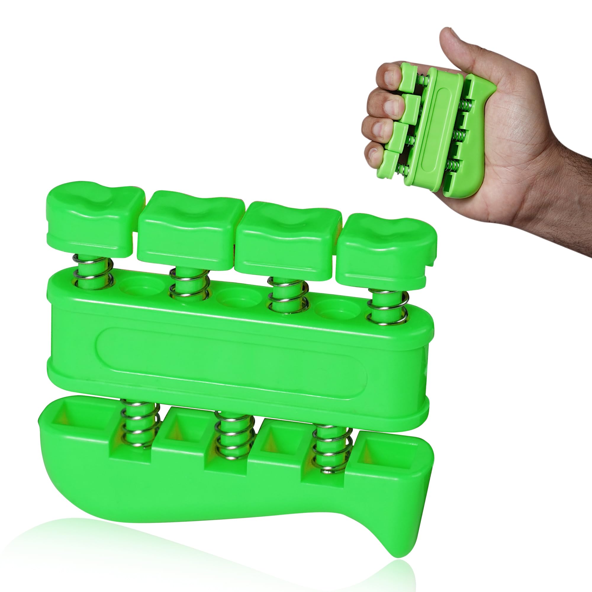 MANOGYAM Finger Strengthener | Hand Grip | Finger Exerciser | Hand Gripper | Finger Stretcher | Hand Exerciser Workout Equipment for Musician, Rock Climbing and Therapy (Neon) (B0CB83B7F5) Amazon Price History, Amazon Price Tracker