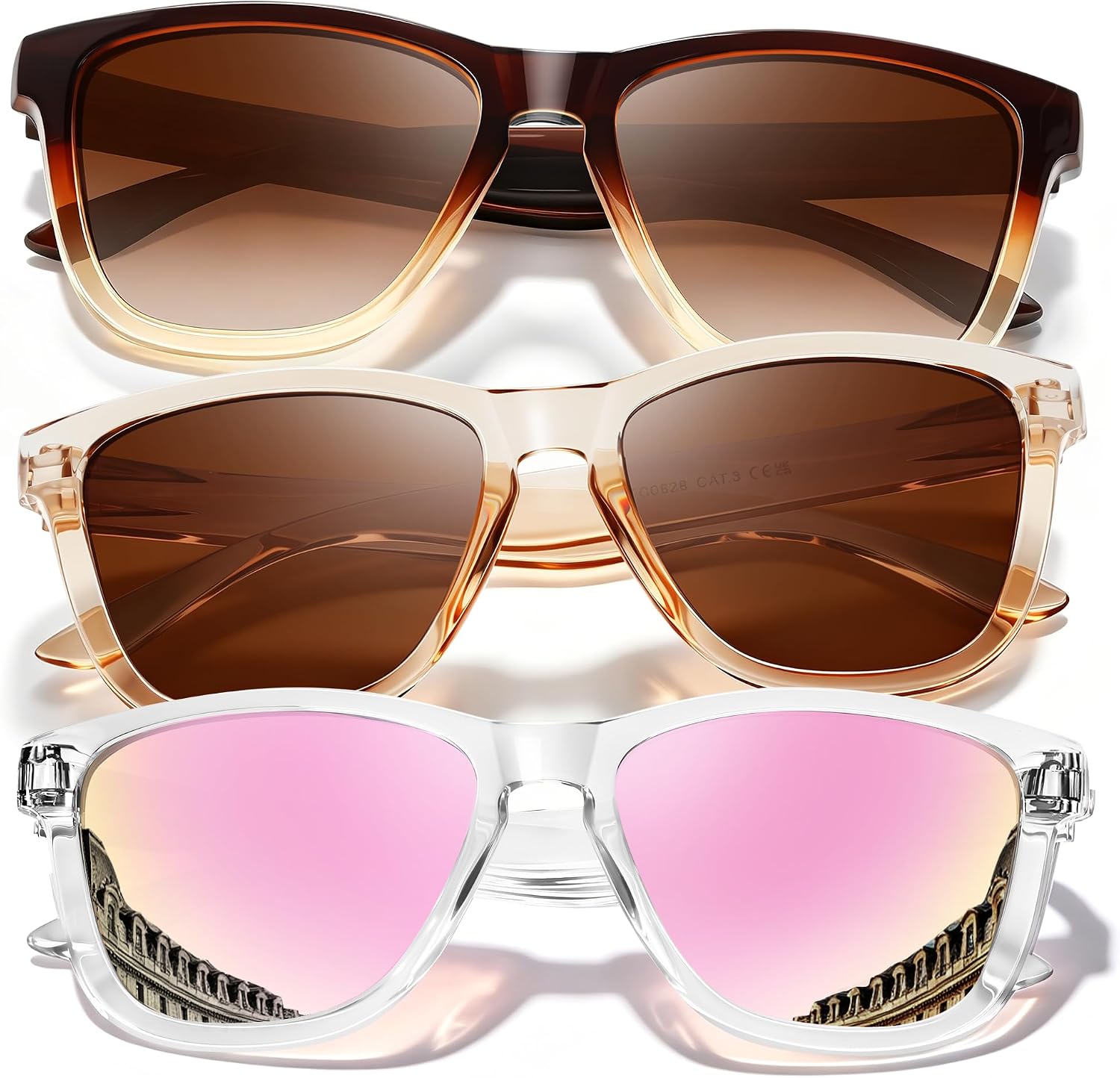 Polarized Sunglasses for Women Trendy Womens Sunglasses Classic Retro Designer Sun Glasses UV Protection Shades