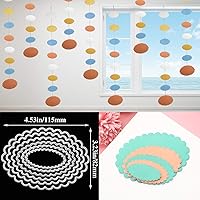 Vista 4 de WILLBOND 4 juegos de troqueles de corte de metal, plantillas de metal para manualidades, tarjetas, álbumes de recortes, grabado en relieve