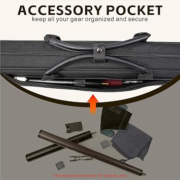 Pool Cue Billiard Stick Carrying Case (Blue)