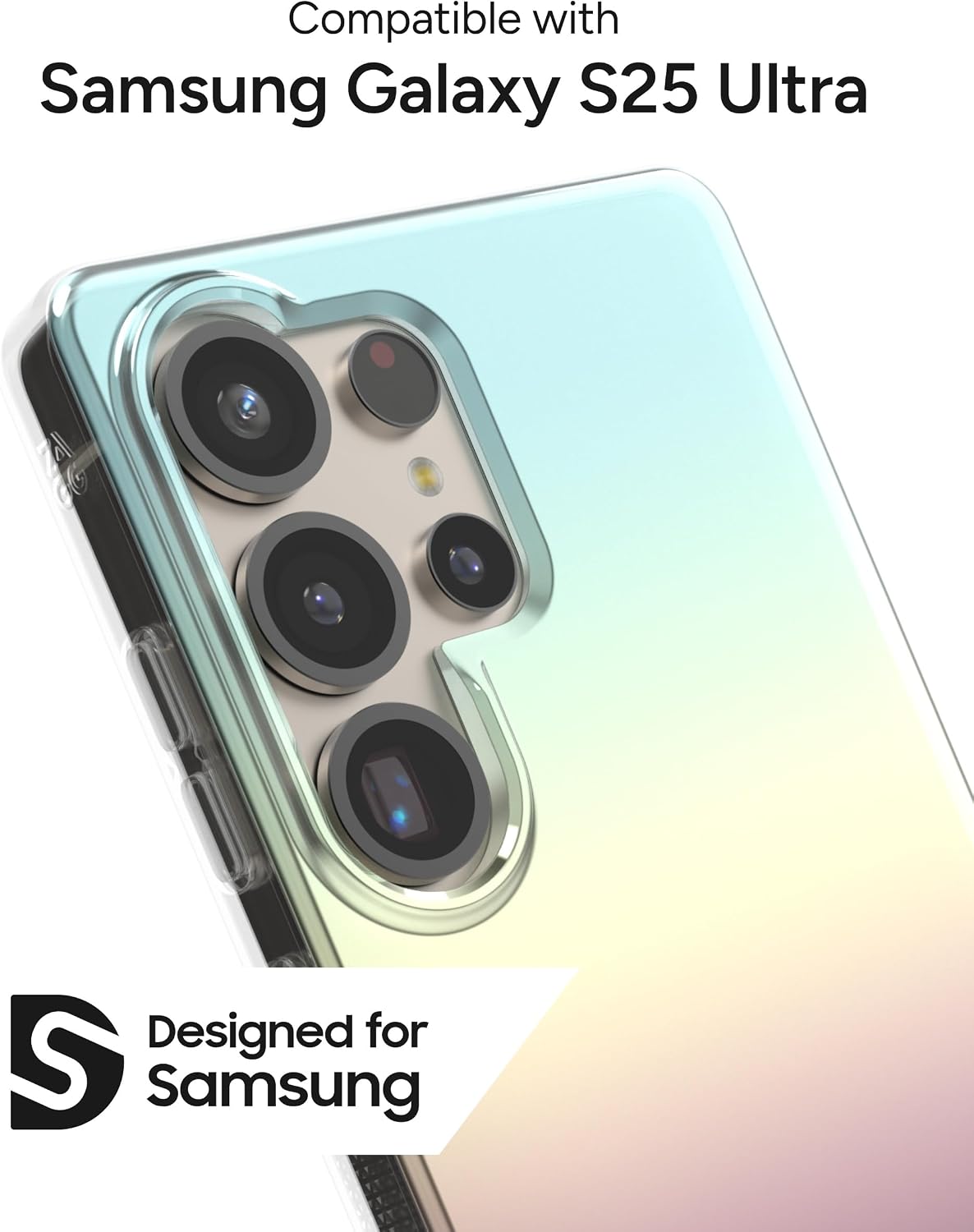 ZAGG Milan Samsung Galaxy S25 Ultra Case – 13ft Drop Protection, Graphene Strengthened, Slim & Stylish Design, Iridescent Finish, Wireless Charging Compatible, Eco-Friendly, Iridescent