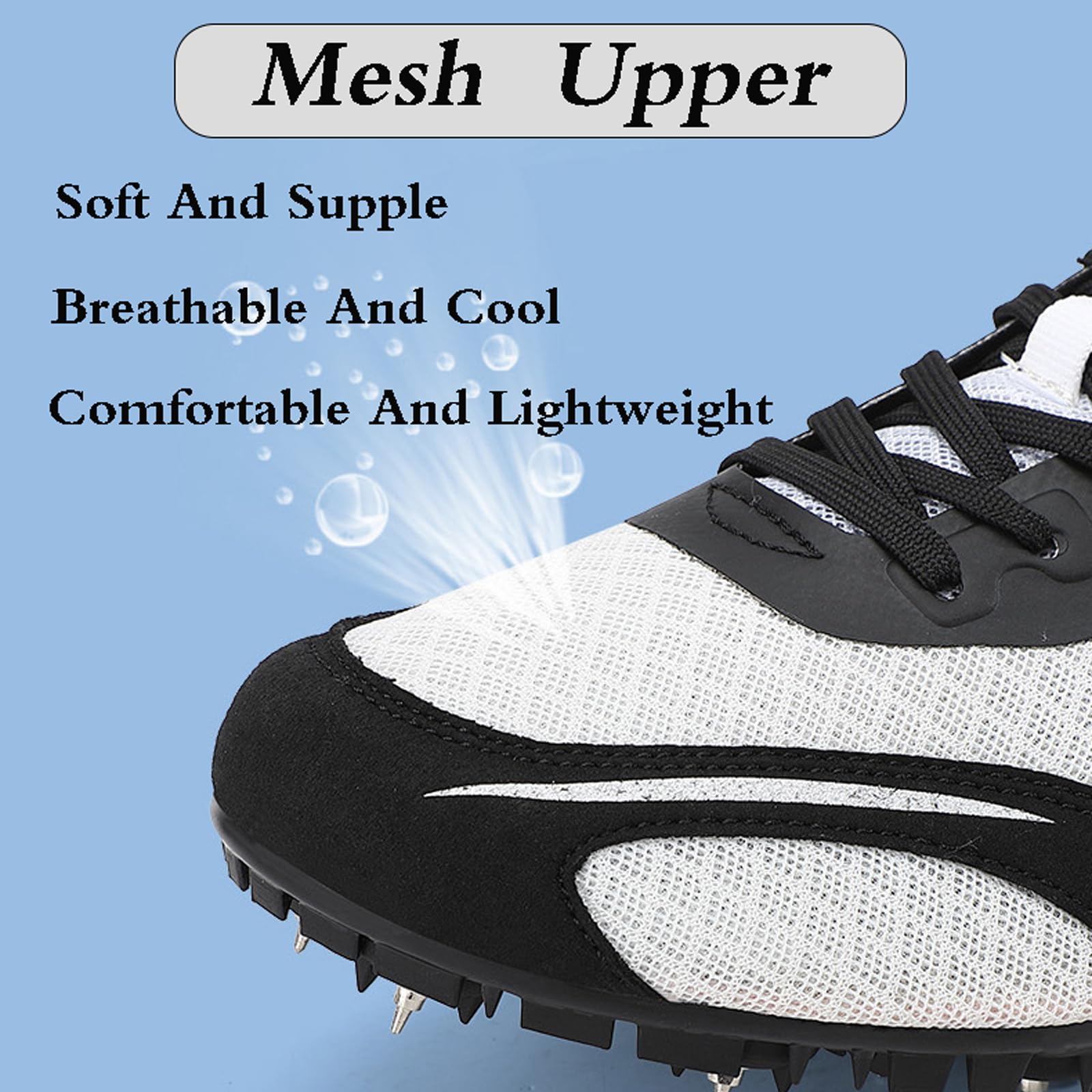 Zapatillas Clavos Atletismo,Atletismo Picos Zapatos,Hombre Y Mujer Zapatillas De Clavos,Zapatillas Profesionales con Clavos para JóVenes,Ligeras,para Running,Saltos Largo,Training